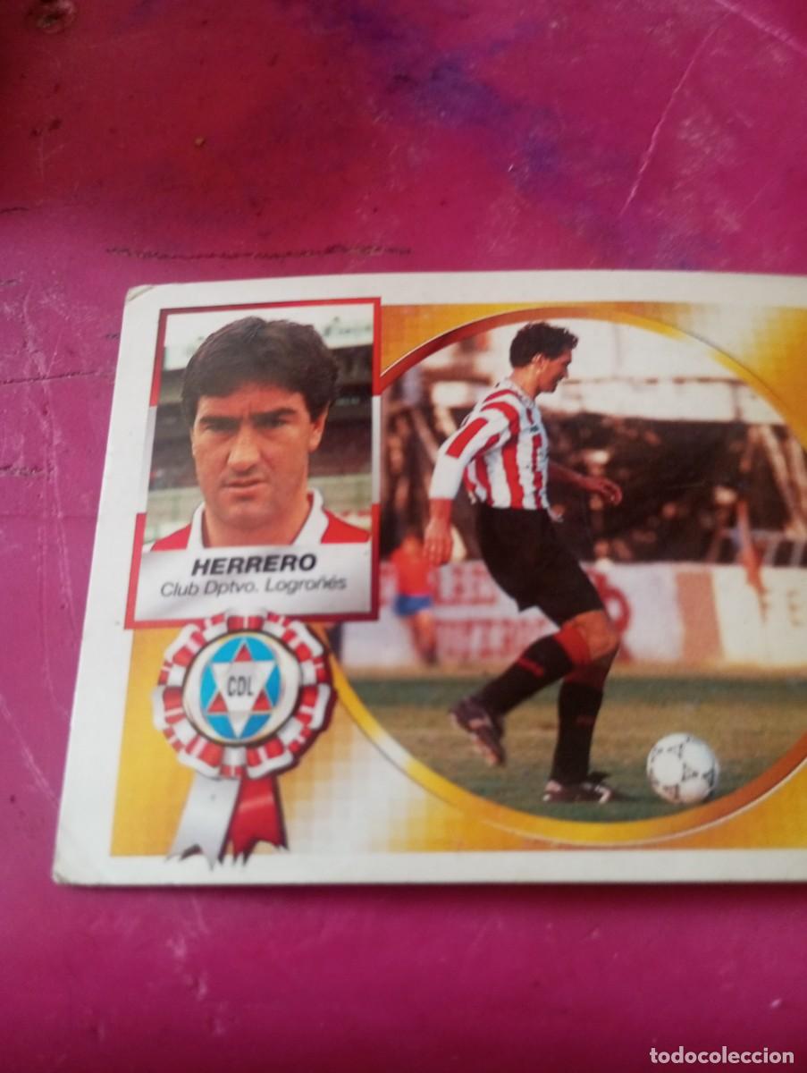 Fu&szlig;ball-Sticker: Cromo de futbol a&ntilde;o 94-95 . Herrero del club deportivo logro&ntilde;&eacute;s