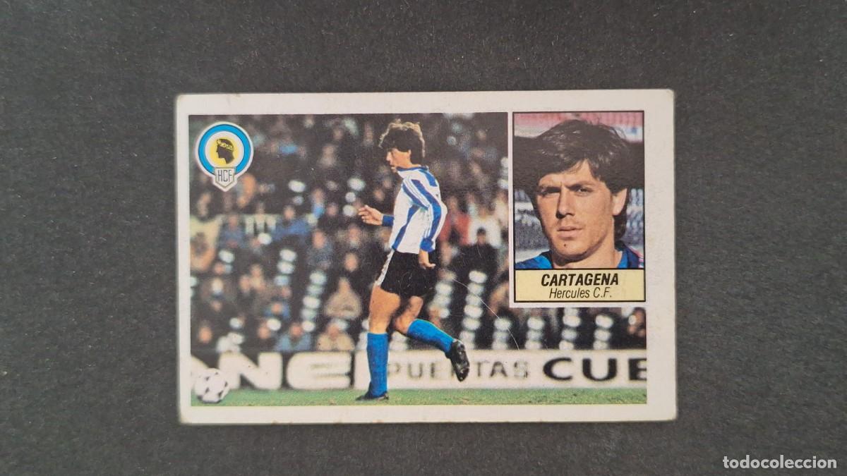 Fu&szlig;ball-Sticker: L2 CARTAGENA HERCULES C. F. LIGA ESTE 1984 1985 84 85 NUNCA PEGADO SIN PEGAR