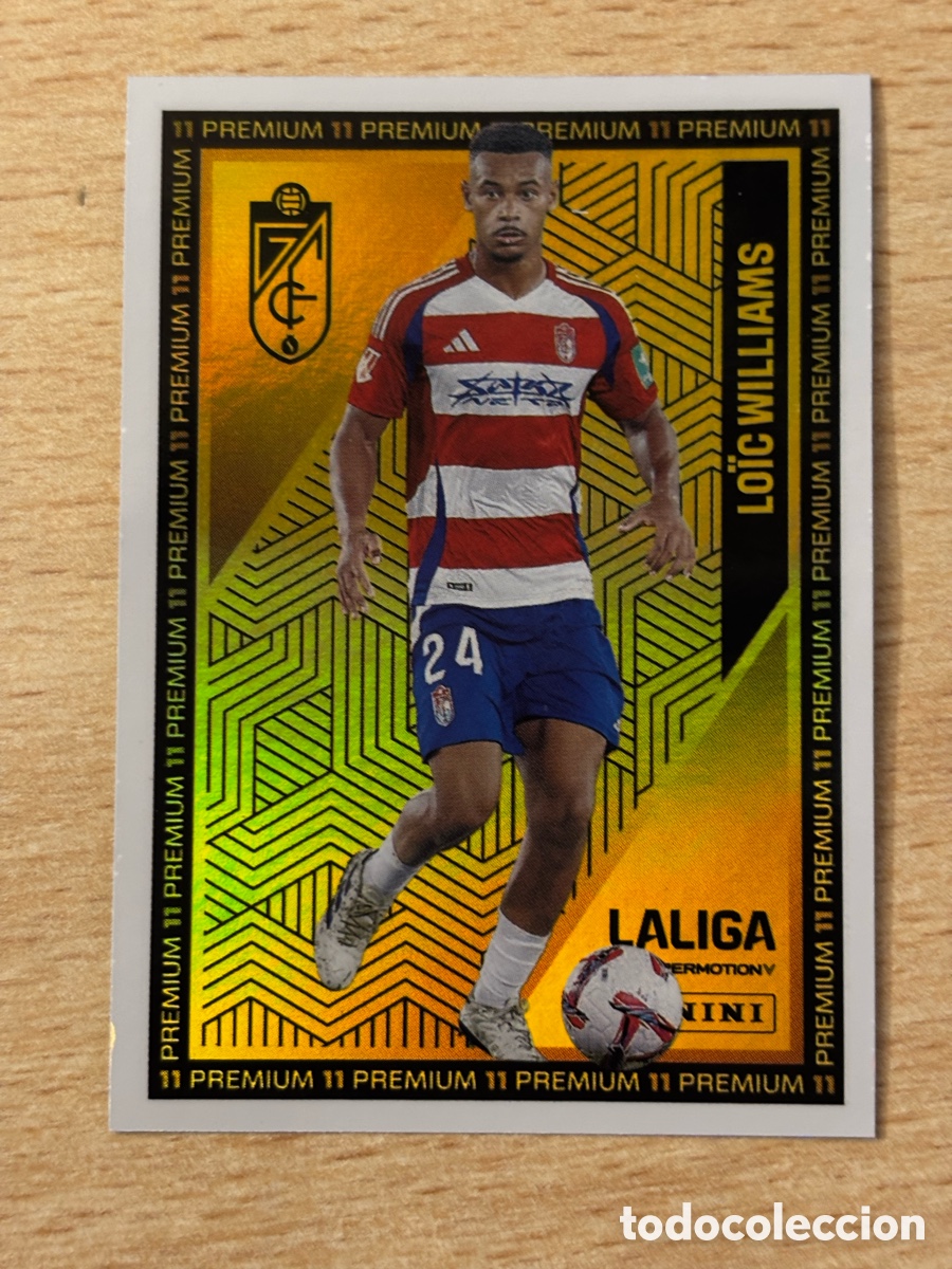 Cromos de F&uacute;tbol: Lo&iuml;c Williams Granada CF PREMIUM La Liga Hypermotion 2024-25 nuevo