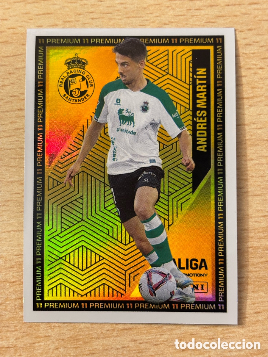 Cromos de F&uacute;tbol: Andr&eacute;s Mart&iacute;n Racing de Santander PREMIUM La Liga Hypermotion 2024-25 nuevo