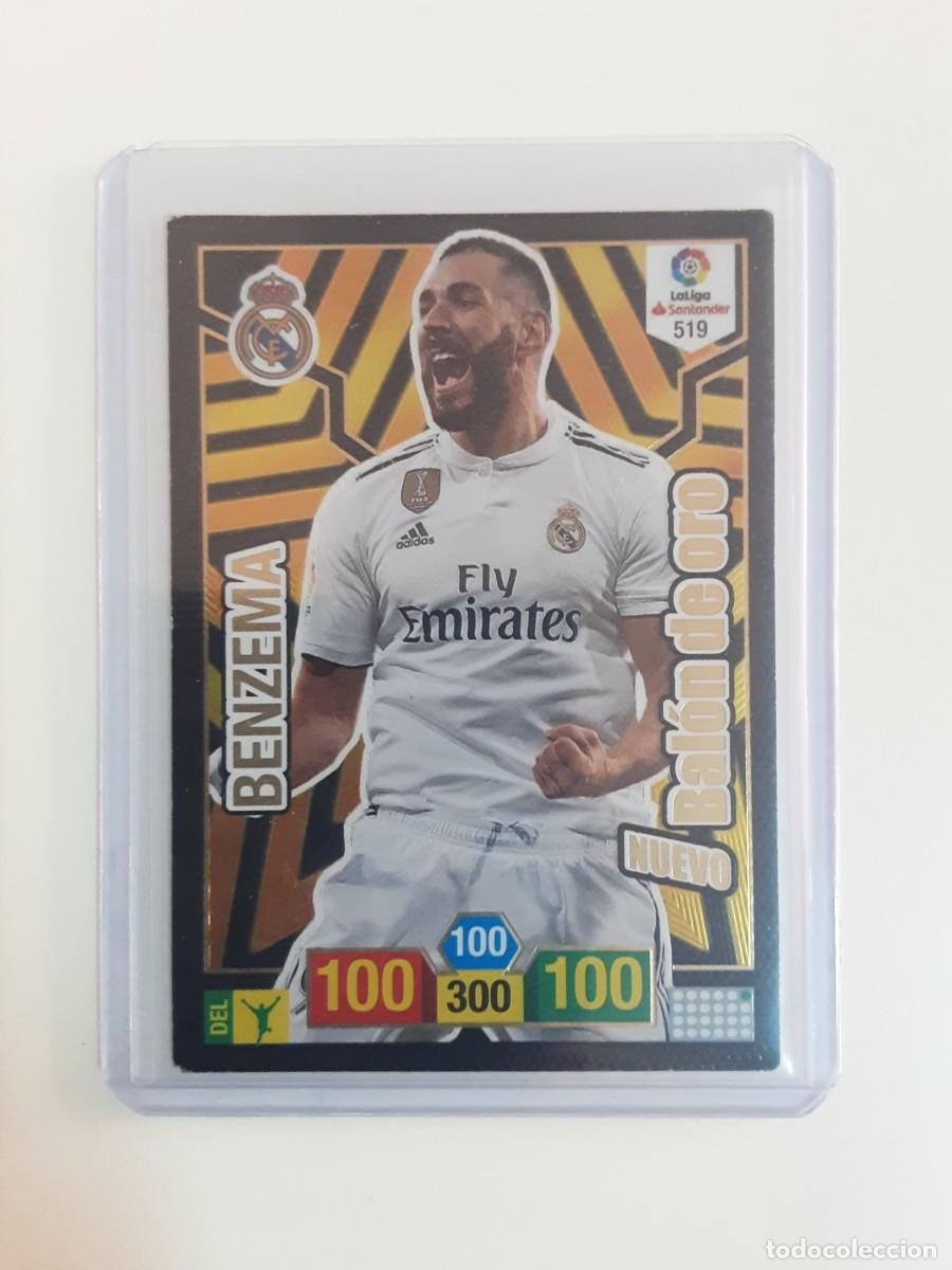 Figurine di Calcio: Cromo cards futbol adrenalyn xl 18 19 benzema nuevo bal&oacute;n de oro
