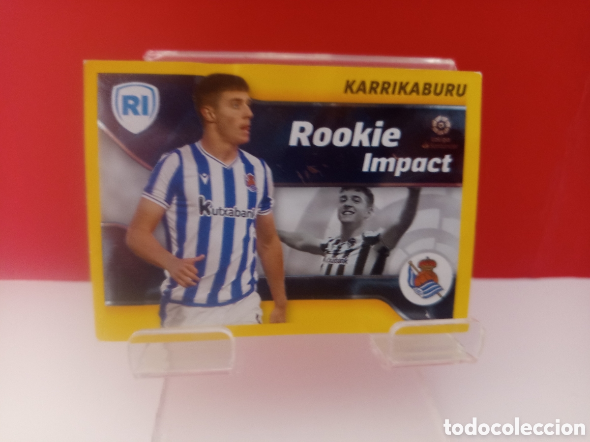 Cromos de F&uacute;tbol: ❇️ CROMO STICKER KARRIKABURU REAL SOCIEDAD 4 ROOKIE IMPACT 2021 2022 21 22 ESTE PANINI SIN PEGAR ❇️