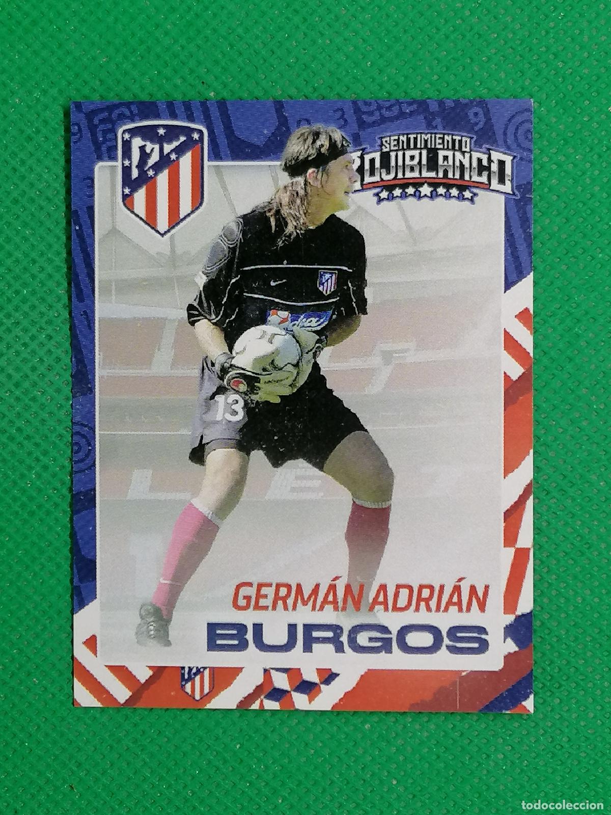 Fu&szlig;ball-Sticker: GERMAN ADRIAN BURGOS 11 PORTEROS ⚽ ATLETICO DE MADRID STICKER SENTIMIENTO ROJIBLANCO ⚽
