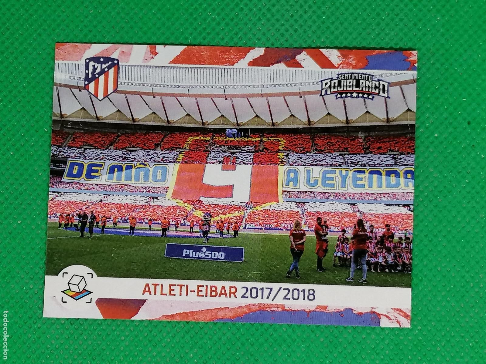 Figurine di Calcio: ATLETI EIBAR 2017 / 2018 45 AFICION ⚽ ATLETICO DE MADRID STICKER SENTIMIENTO ROJIBLANCO ⚽