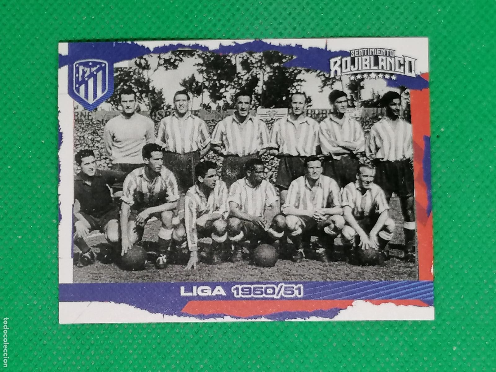 Fu&szlig;ball-Sticker: LIGA 1950/51 08 EQUIPOS ⚽ ATLETICO DE MADRID STICKER SENTIMIENTO ROJIBLANCO ⚽
