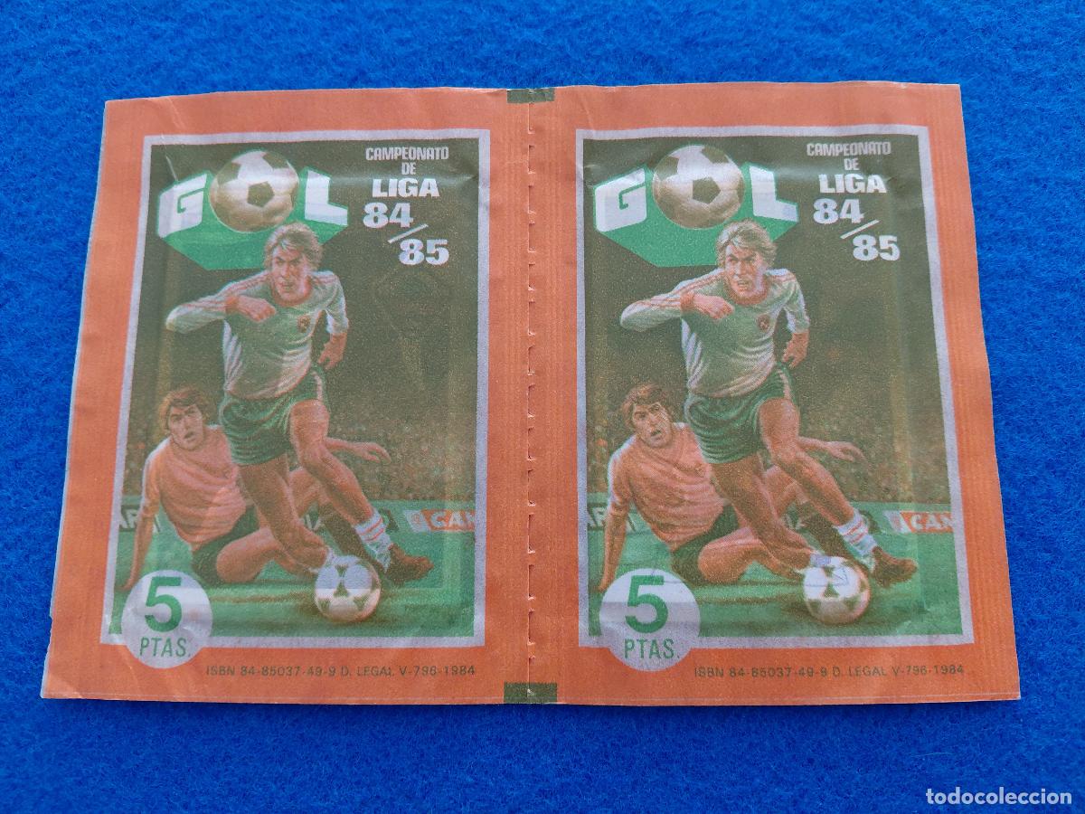 Fu&szlig;ball-Sticker: SOBRES DE CROMOS DE FUTBOL SIN ABRIR, EDITORIAL MAGA 1984 1985. 1984 85. 2 SOBRES UNIDOS.