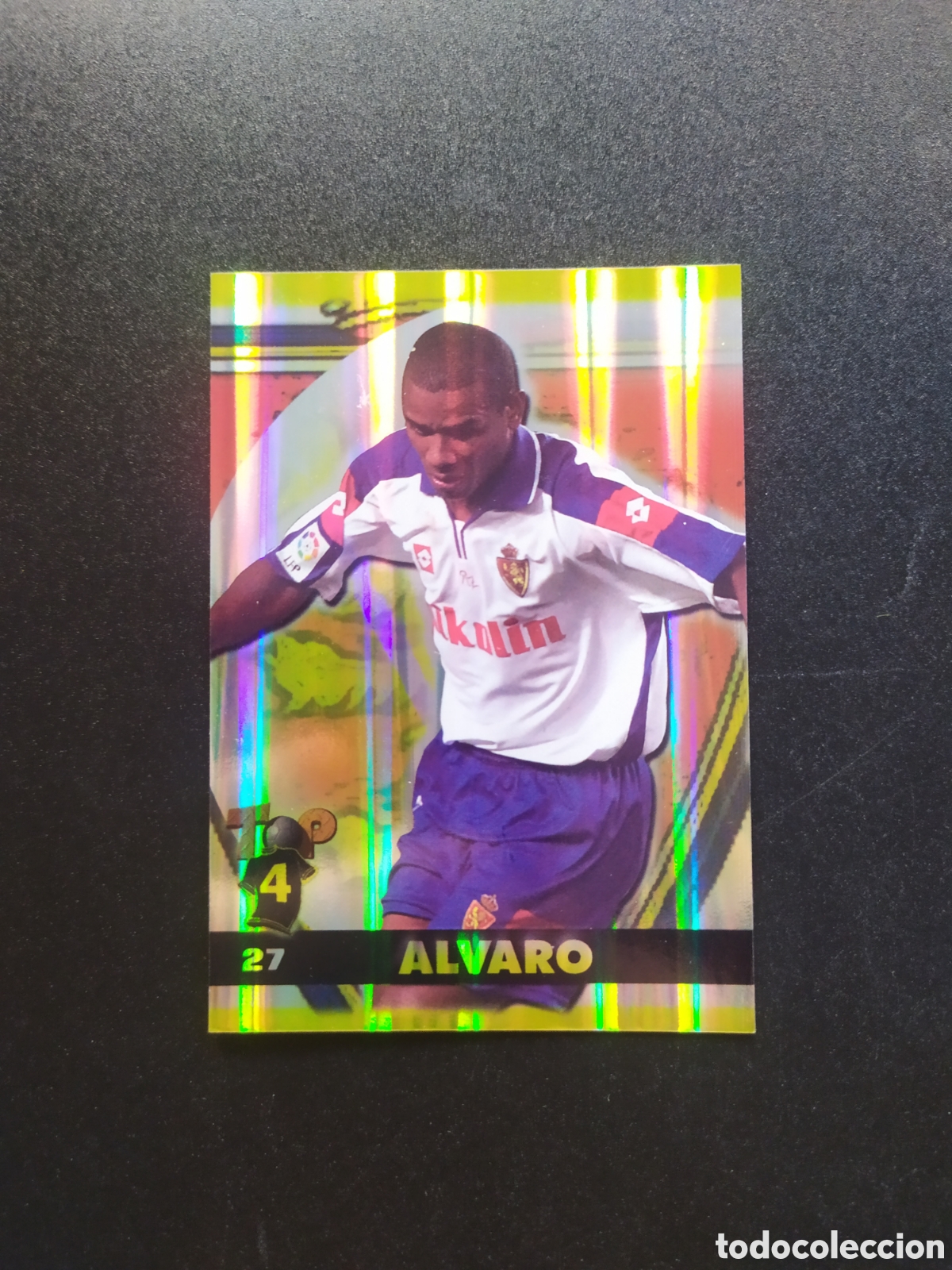 Cromos de F&uacute;tbol: Mundicromo top Liga 2004 2005 04 05 Alvaro brillo n&deg; 27 Real Zaragoza
