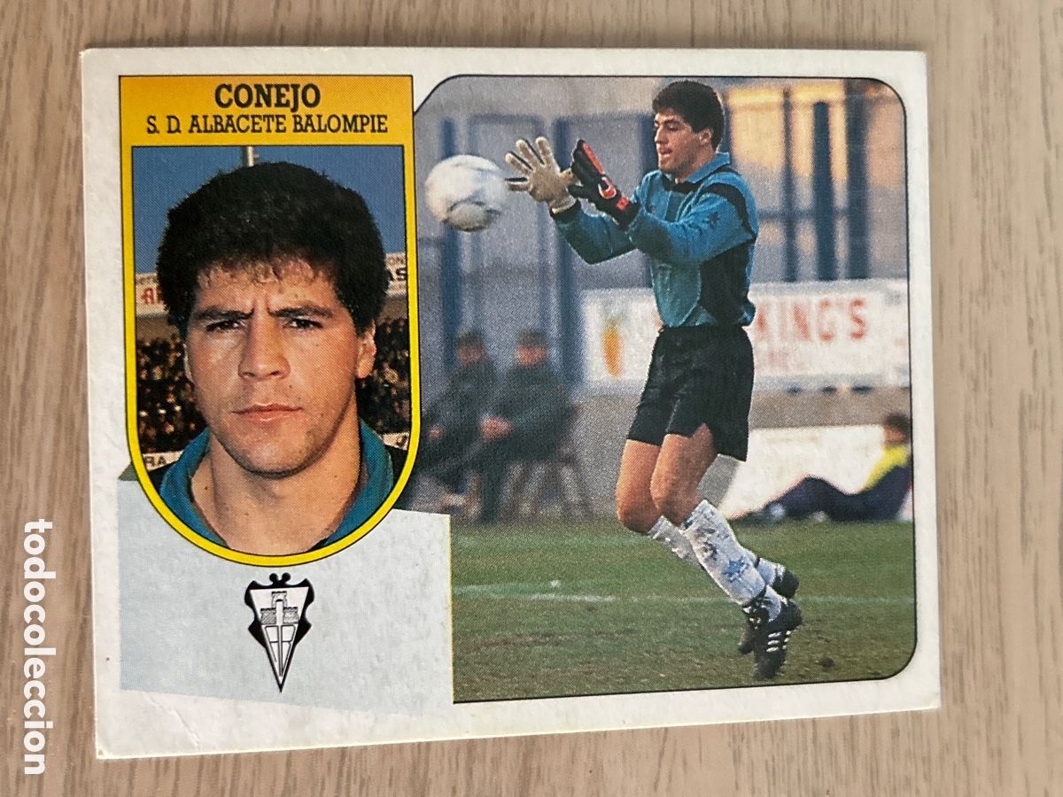 Cartes &agrave; collectionner de Football: CONEJO ALBACETE LIGA ESTE 1991 1992 91 92 NUNCA PEGADO SIN PEGAR