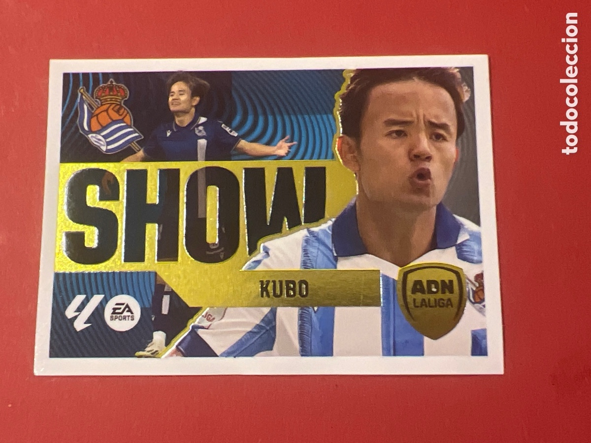 Fu&szlig;ball-Sticker: E1705. KUBO - REAL SOCIEDAD ADN SHOW N&ordm; 7 LIGA ESTE 2024 2025 - 24 25