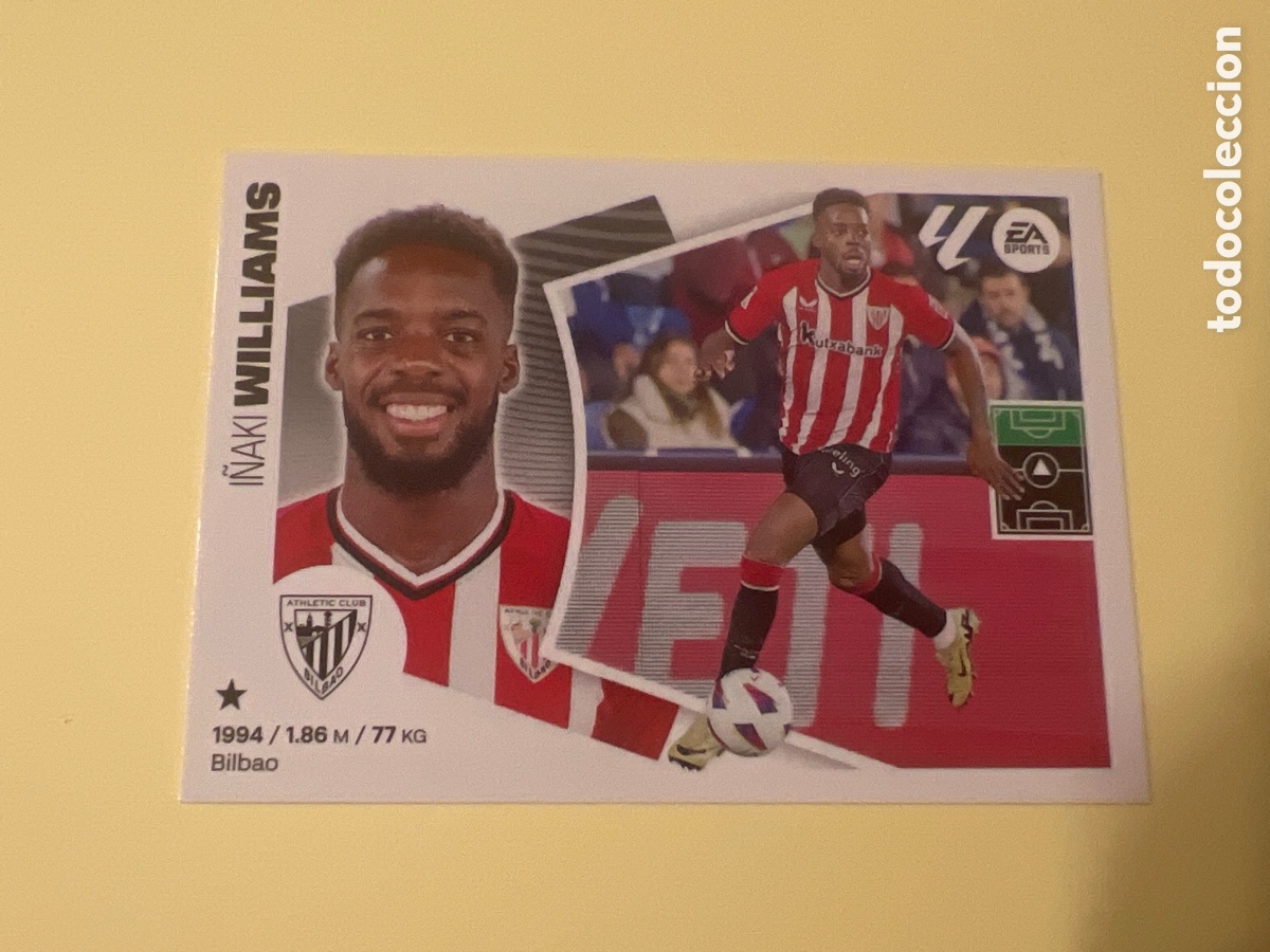 Cromos de Futebol: C5. WILLIAMS ATHLETIC CLUB BILBAO CROMO N&deg; 19 LIGA ESTE 2024-2025 24-25 PANINI