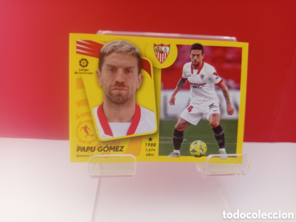 Cromos de F&uacute;tbol: ❇️ CROMO STICKER PAPU G&Oacute;MEZ SEVILLA 17 2021 2022 21 22 ESTE PANINI SIN PEGAR ❇️
