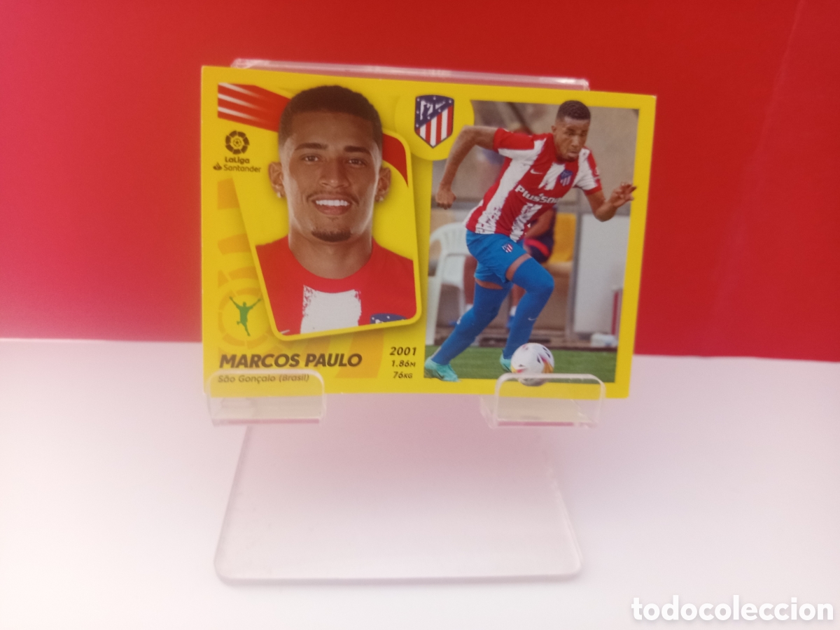 Cromos de F&uacute;tbol: ❇️ CROMO ⚽ MARCOS PAULO ATL&Eacute;TICO DE MADRID FICHAJE 17 2021 2022 21 22 ESTE PANINI SIN PEGAR ❇️
