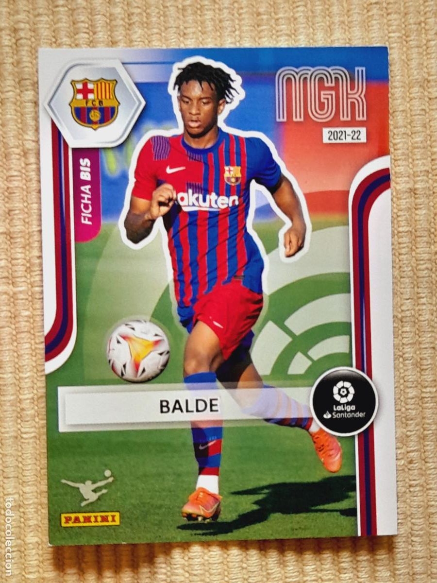 Cromos de f&uacute;tbol: CARD 63 BIS BALDE (FICHA BIS) FC BARCELONA LIGA 21-22 2021 2022 MEGACRACKS MGK