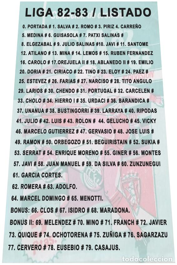Cromos de f&uacute;tbol: 90 Cartoncitos custom 82-83 - Foto 2