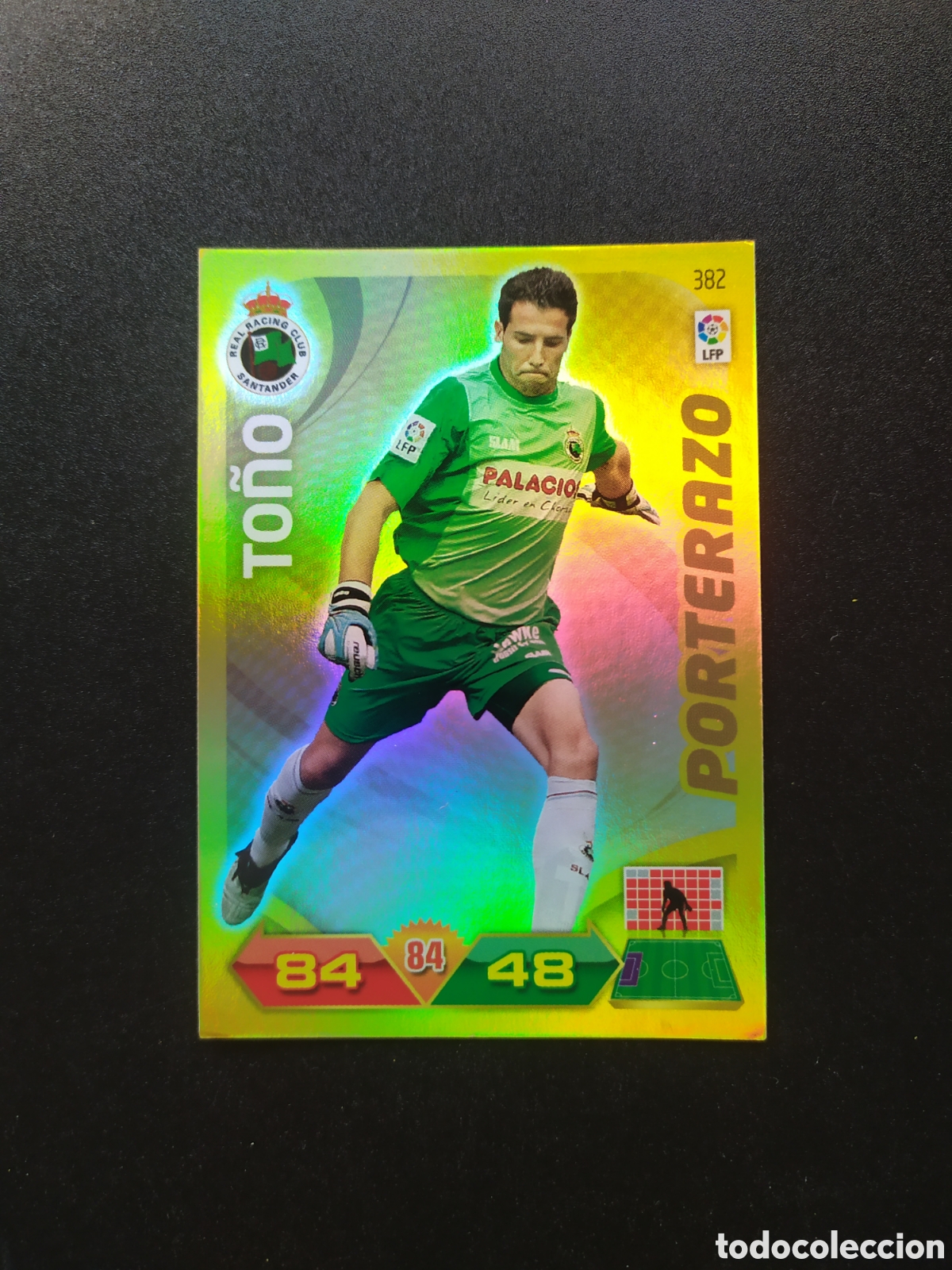 Football Stickers: Adrenalyn 2011 2012 11 12 panini To&ntilde;o porterazo n&deg; 382 Racing Santander