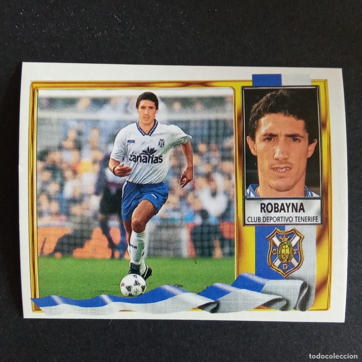 Cartes &agrave; collectionner de Football: CROMO LIGA 1995 1996 95 96 EDICIONES ESTE COLOCA ROBAYNA TENERIFE NUNCA PEGADO