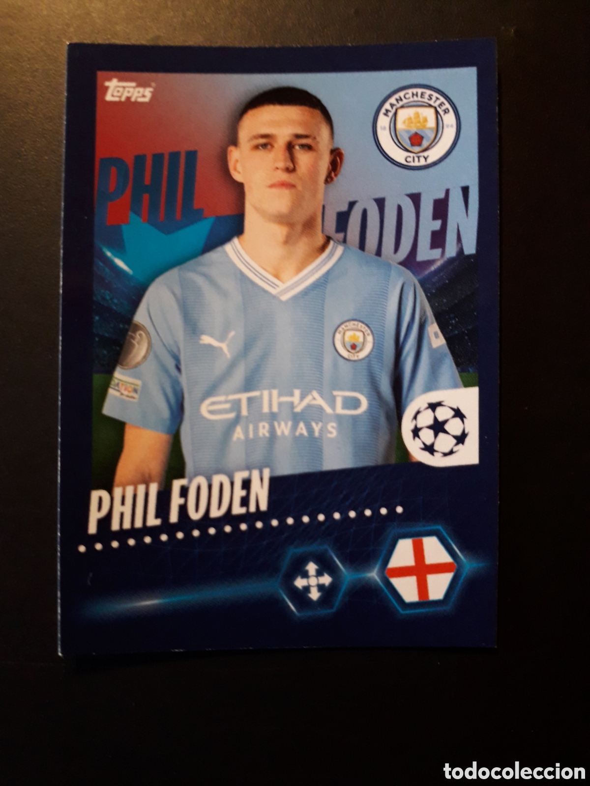 Football Stickers: P FODEN MANCHESTER CITY N&deg; 306 UEFA CHAMPIONS LEAGUE SEASON TOPPS 23 24 2023 2024 PEDIDO M&Iacute;NIMO 3&euro;.