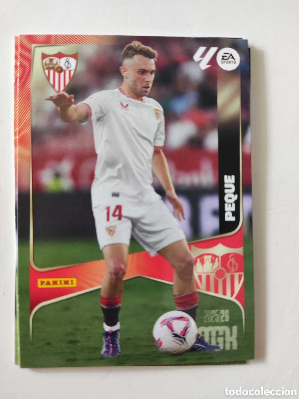 Cromos de f&uacute;tbol: 338 PEQUE SEVILLA FC MGK 25 26