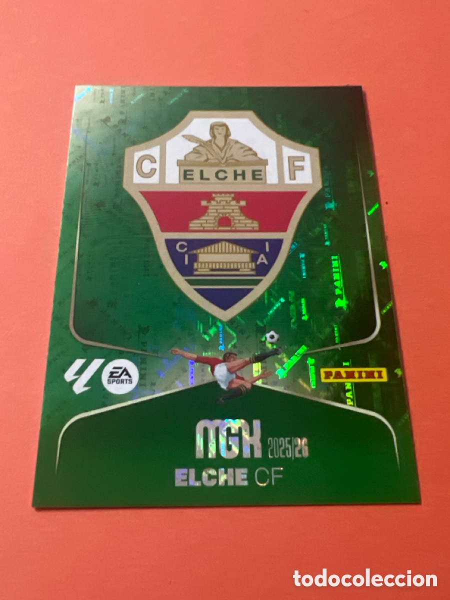 Figurine di Calcio: A136. 127 - ESCUDO- ELCHE - MEGACRACKS - MGK 2025 2026 - 25 26 - PANINI