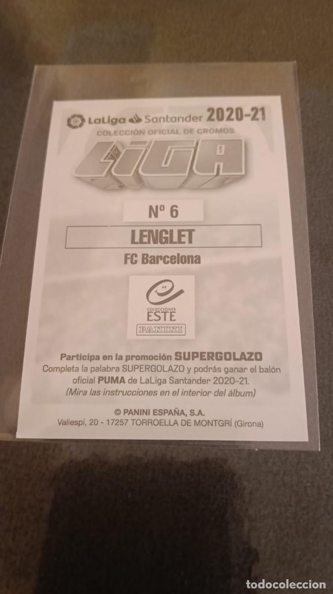 Cromos de f&uacute;tbol: ediciones este 2020 2021 Barcelona Lenglet - Foto 2