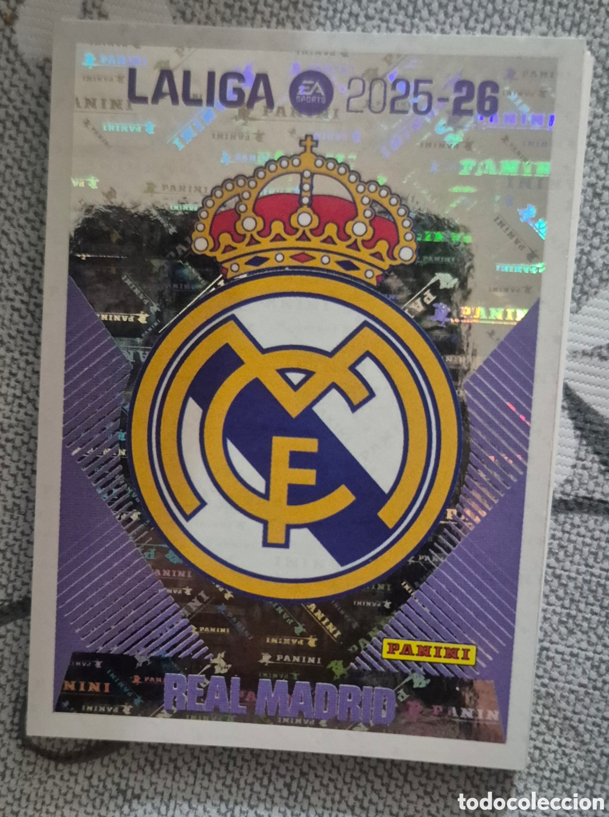 Football Stickers: Madrid escudo liga este 25 26