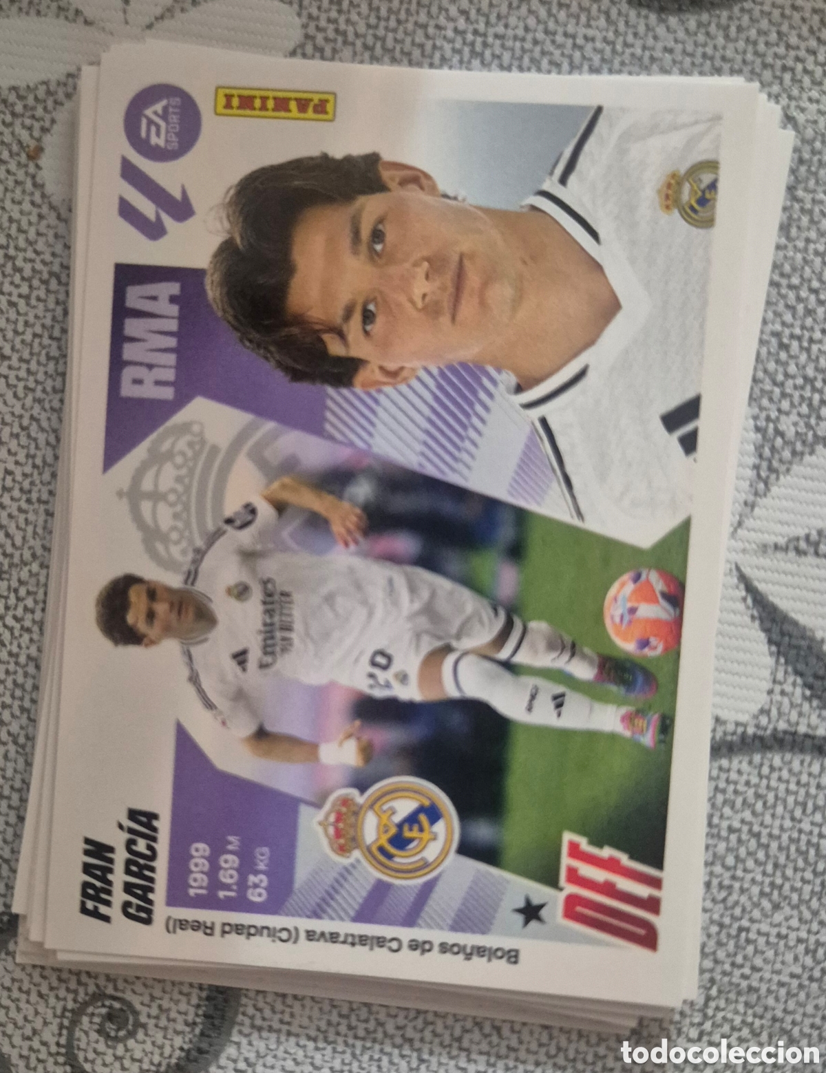 Football Stickers: Fran Garc&iacute;a madrid liga este 25 26