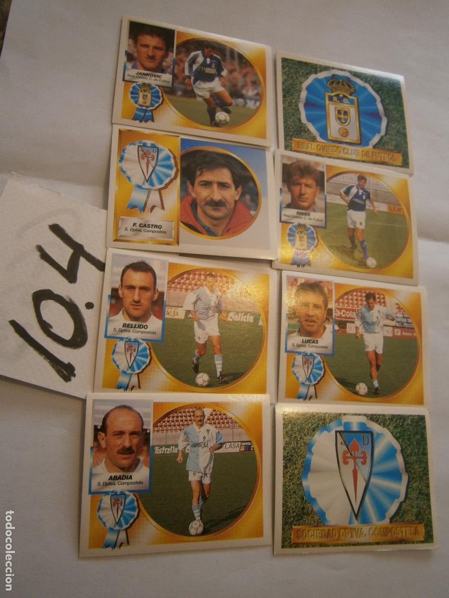 Cromos de F&uacute;tbol: ANTIGUO LOTE DE CROMOS DE FUTBOL EDICIONES ESTE LIGA 94-95