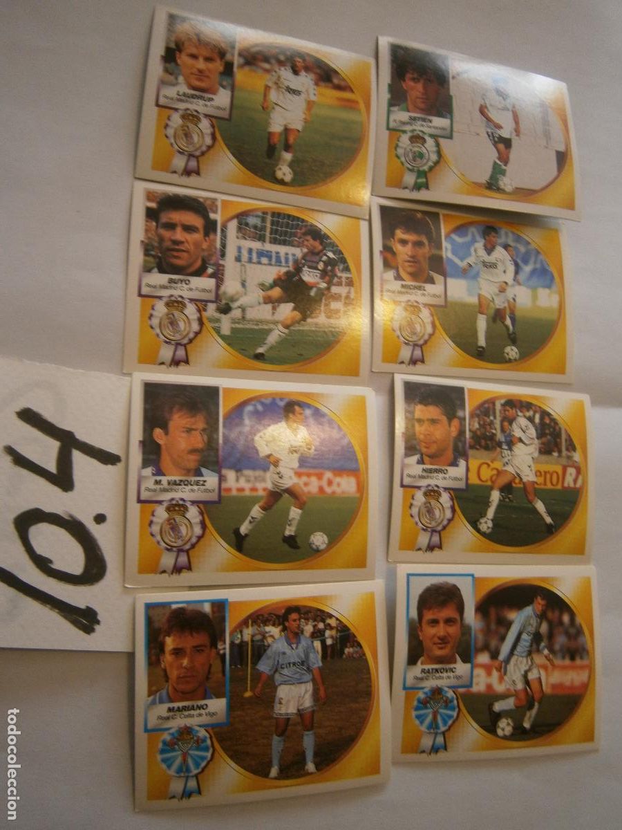 Cromos de F&uacute;tbol: ANTIGUO LOTE DE CROMOS DE FUTBOL EDICIONES ESTE LIGA 94-95