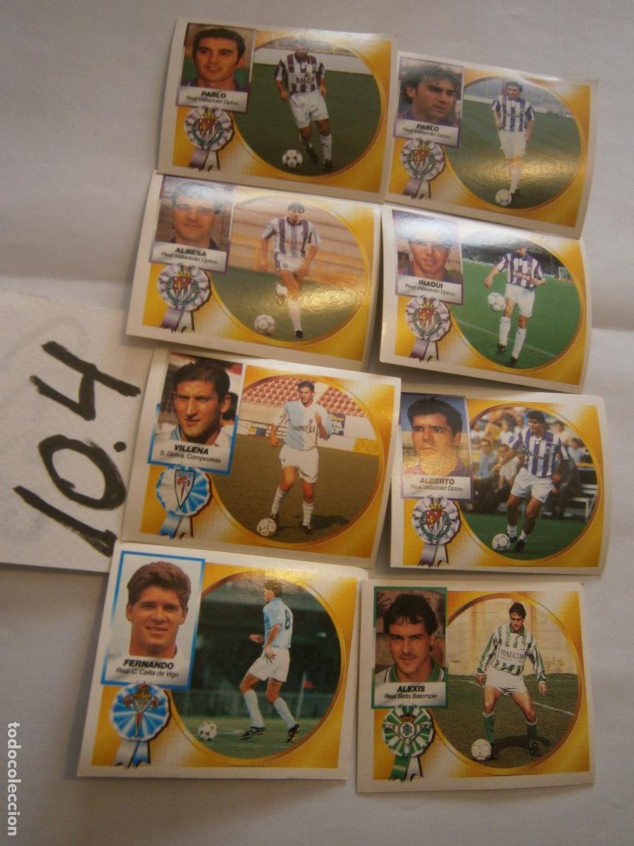 Cromos de f&uacute;tbol: ANTIGUO LOTE DE CROMOS DE FUTBOL EDICIONES ESTE LIGA 94-95