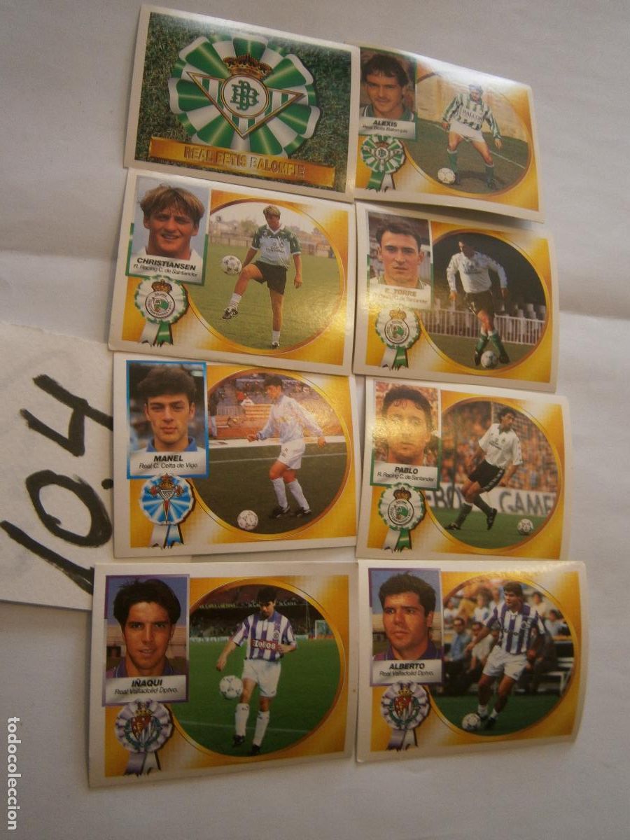 Cromos de F&uacute;tbol: ANTIGUO LOTE DE CROMOS DE FUTBOL EDICIONES ESTE LIGA 94-95