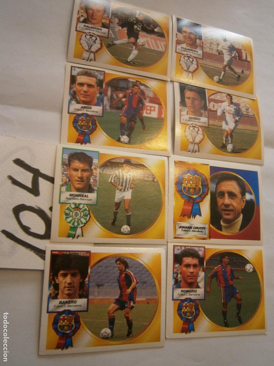 Cromos de f&uacute;tbol: ANTIGUO LOTE DE CROMOS DE FUTBOL EDICIONES ESTE LIGA 94-95
