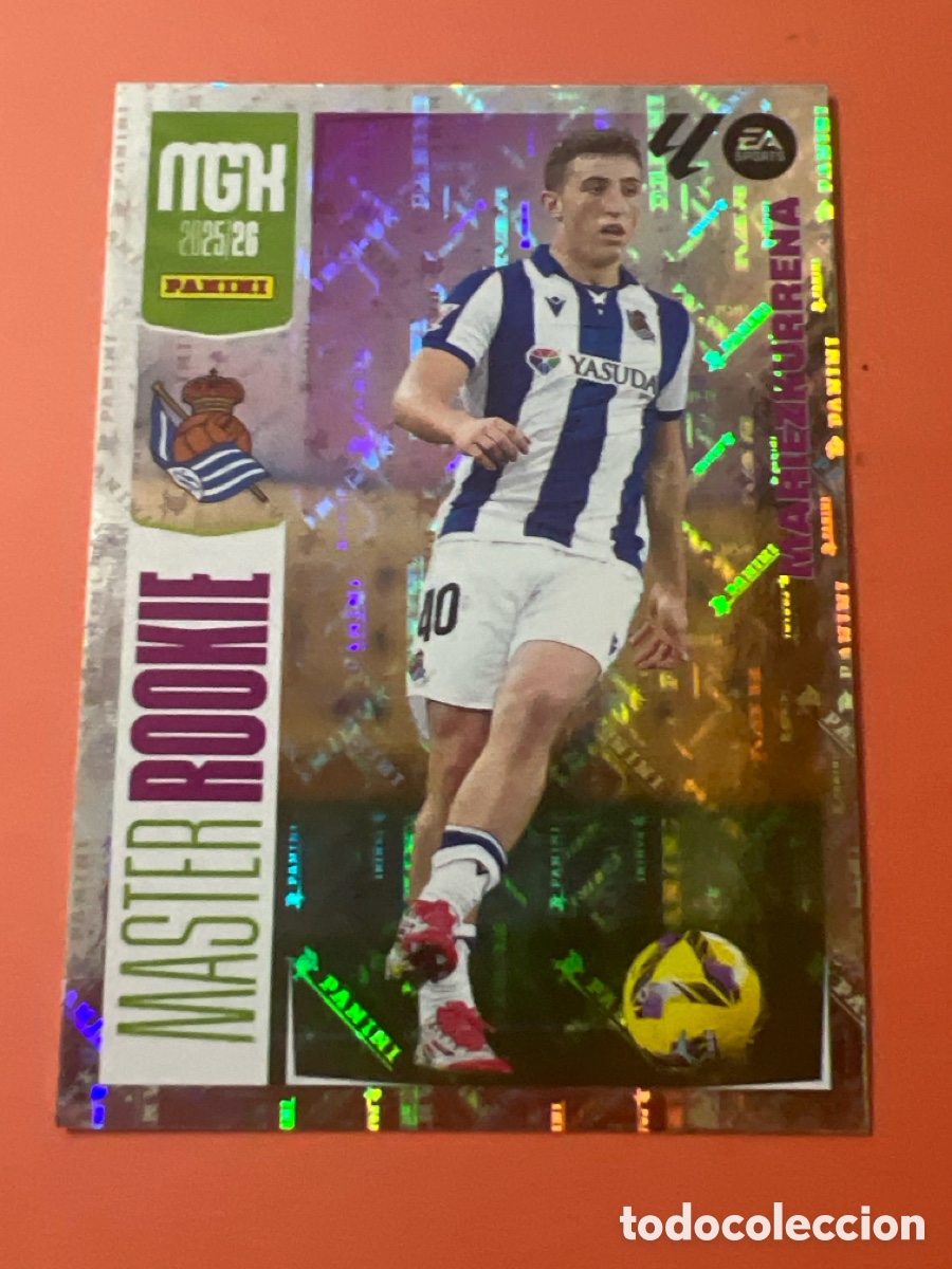 Fu&szlig;ball-Sticker: E9. MEGACRACKS MGK 2025 2026 25 26 PANINI N&ordm; 417 MARIEZKURRENA REAL SOCIEDAD MASTER ROOKIE
