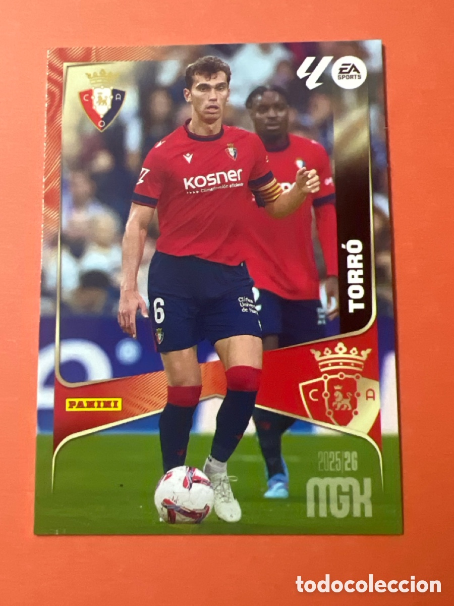 Cromos de F&uacute;tbol: E151. 263 TORRO | OSASUNA 2025 2026 MEGACRACKS LALIGA PANINI 25 26 MGK