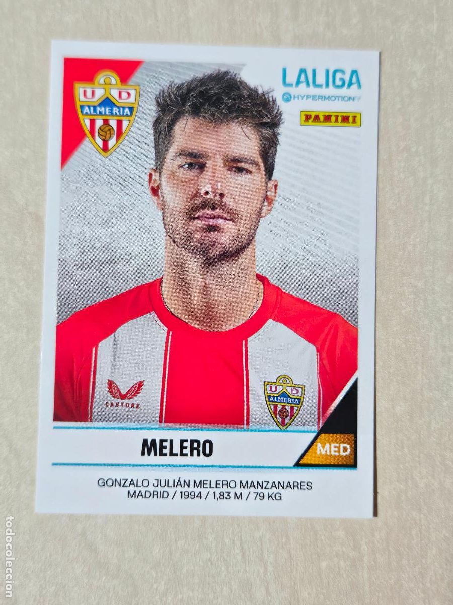 Fu&szlig;ball-Sticker: N&ordm; 35 MELERO - CROMO - LIGA HYPERMOTION 2024 2025 SEGUNDA DIVISION 24 25 - ALMERIA