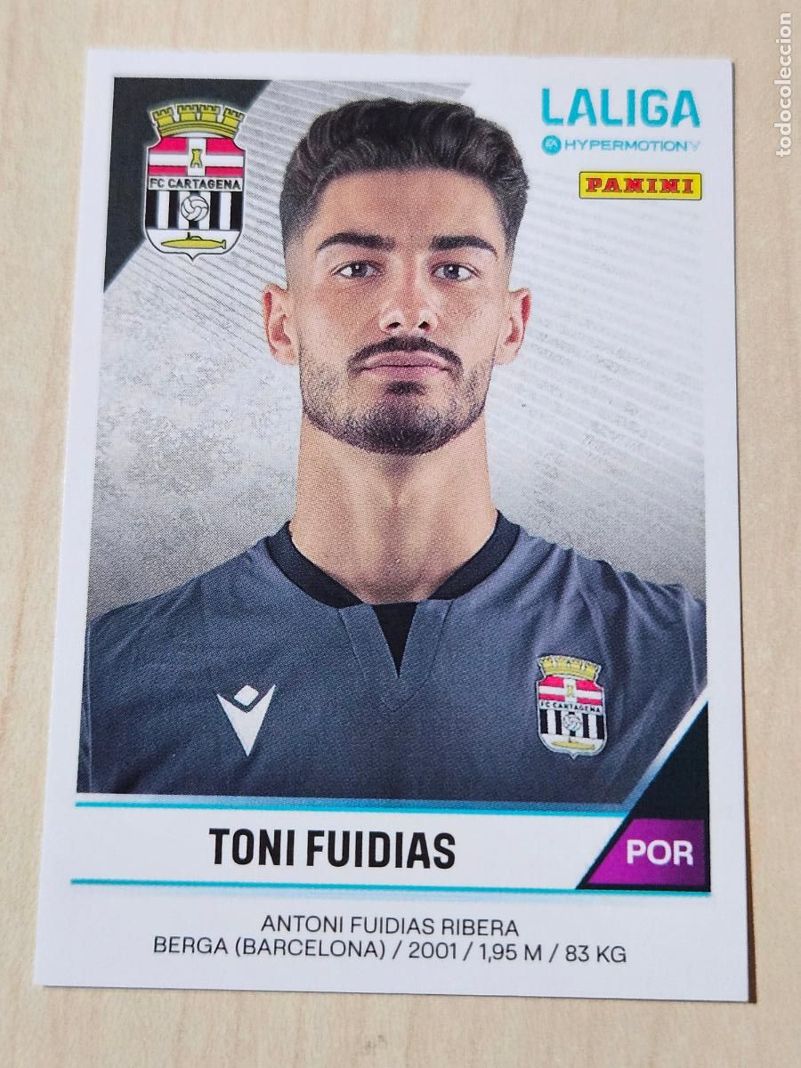 Fu&szlig;ball-Sticker: N&ordm; 81 TONI FUIDIAS - CROMO - LIGA HYPERMOTION 2024 2025 SEGUNDA DIVISION 24 25 - CARTAGENA