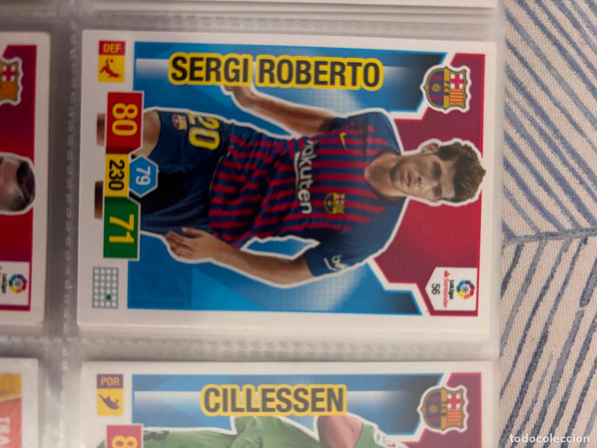 Football Stickers: 56 SERGI ROBERTO BARCELONA ADRENALYN 2018 2019 18 19 SIN PEGAR - ADRENALYN
