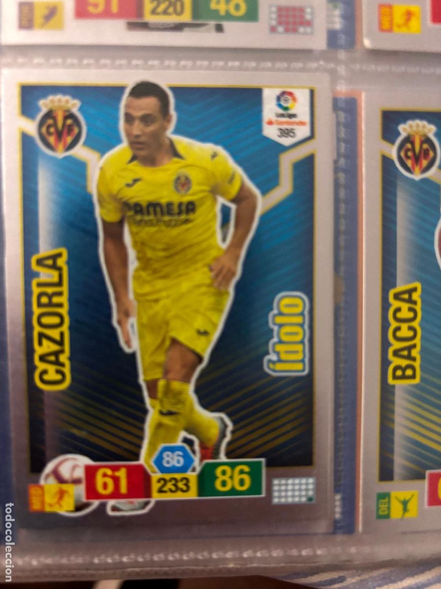 Cromos de Futebol: 395 CAZORLA VILLARREAL IDOLO ADRENALYN 2018 2019 18 19 - ADRENALYN