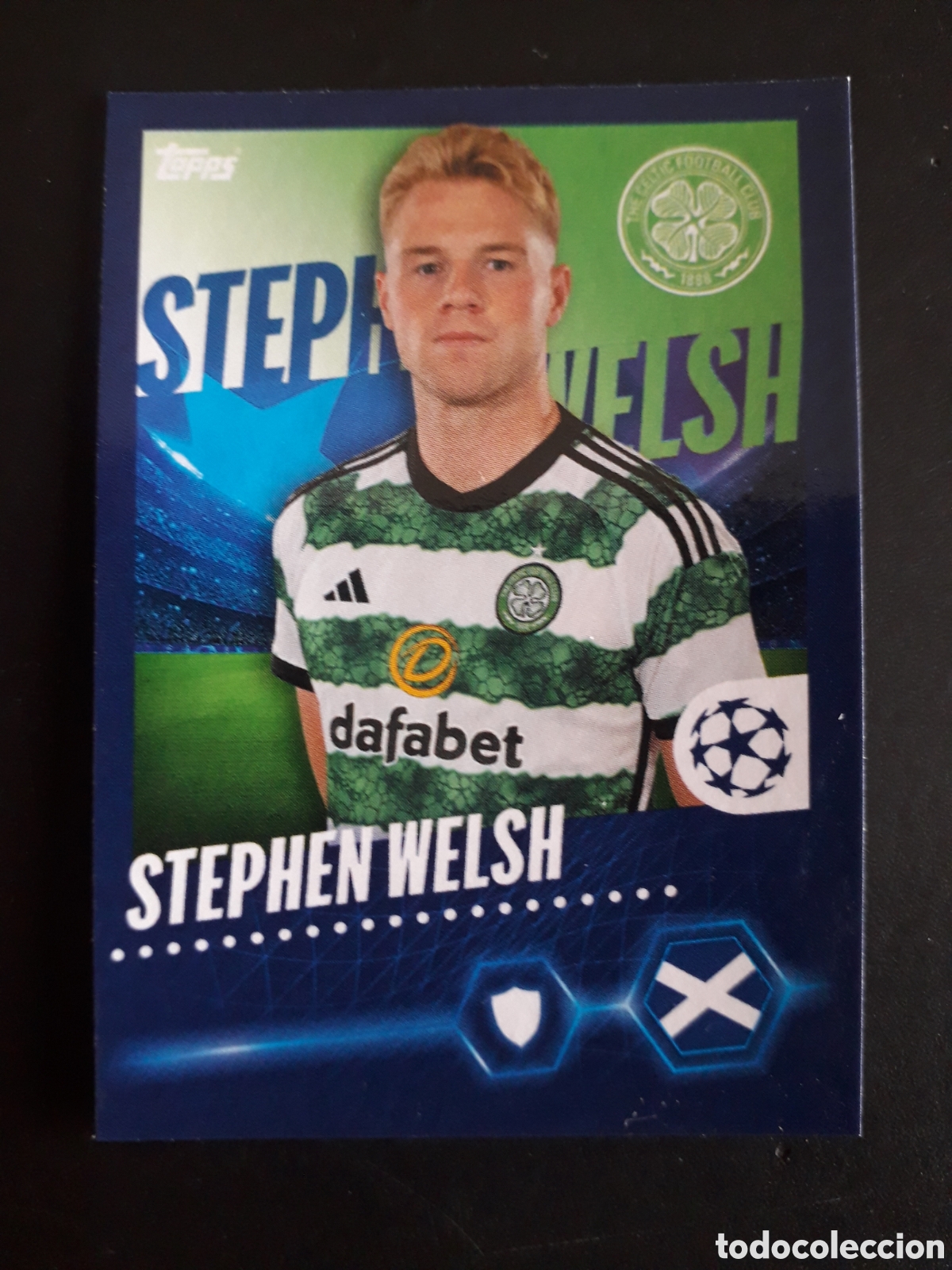 Cromos de f&uacute;tbol: STEPHEN WELSH CELTIC N&deg; 108 UEFA CHAMPIONS LEAGUE SEASON TOPPS 23 24 2023 2024 PEDIDO M&Iacute;NIMO 3&euro;