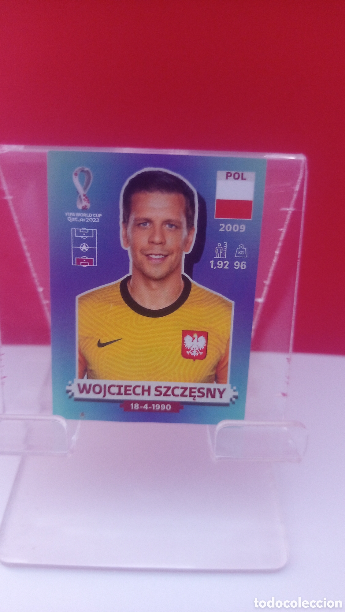 Cromos de F&uacute;tbol: ❇️ CROMO STICKER SZCZĘSNY POLONIA MUNDIAL QATAR IRN18 PANINI SIN PEGAR ❇️