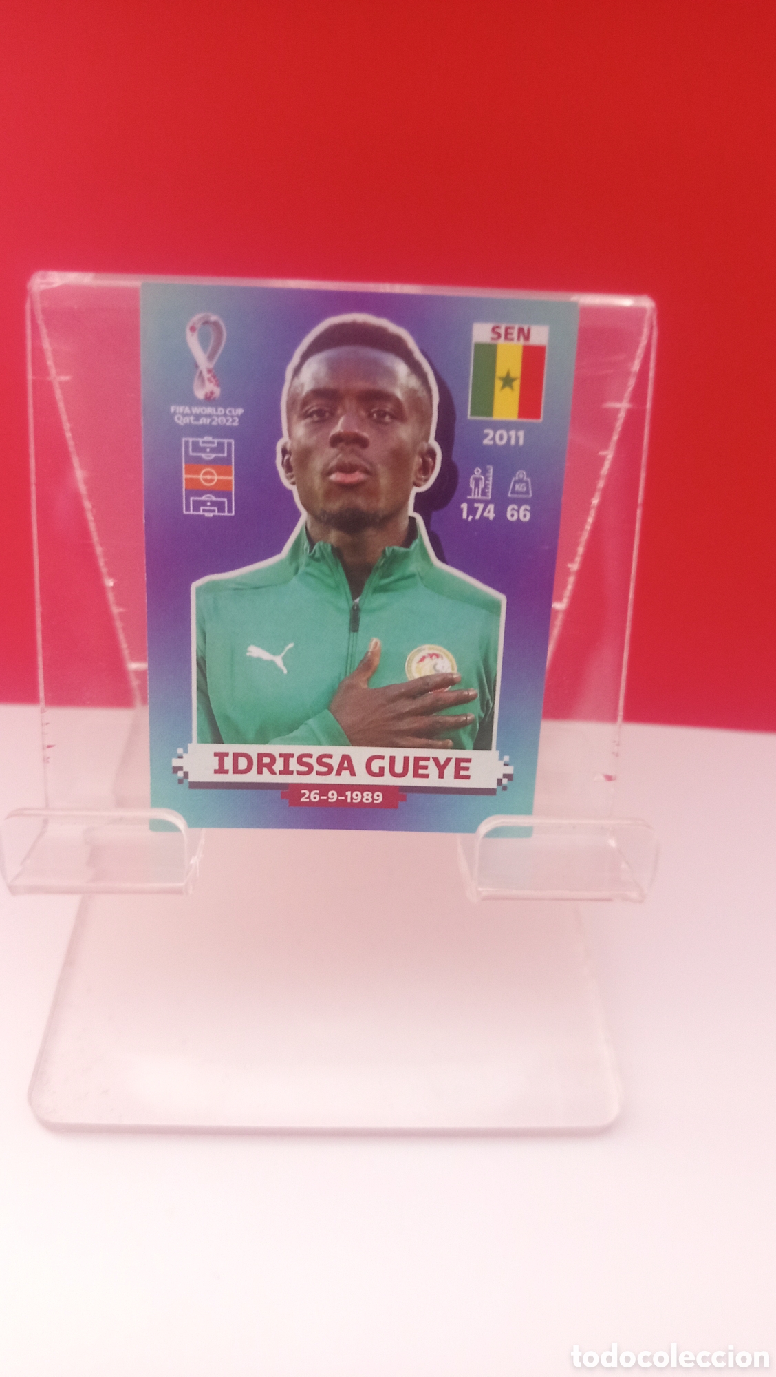 Cromos de F&uacute;tbol: ❇️ CROMO STICKER GUEYE SENEGAL MUNDIAL QATAR IRN18 PANINI SIN PEGAR ❇️