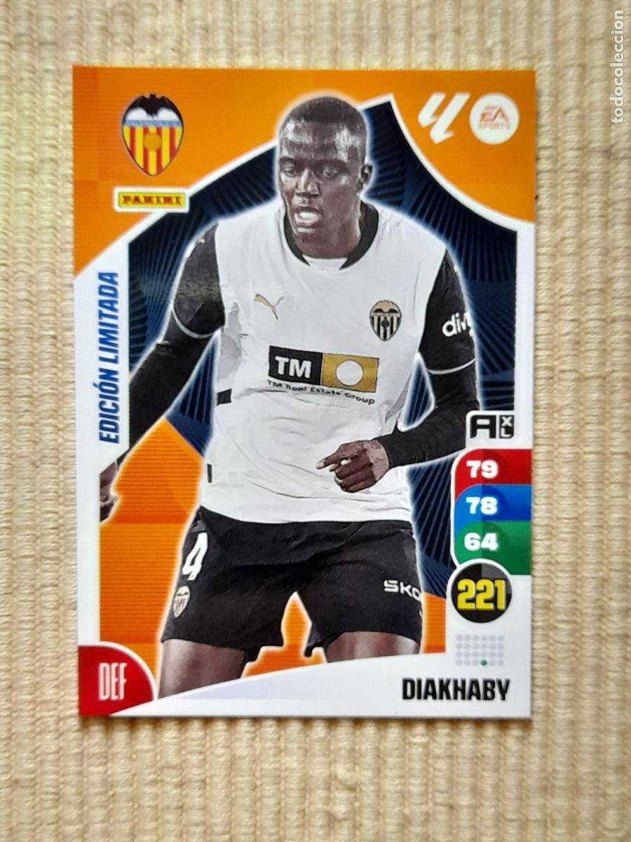 Cromos de f&uacute;tbol: CARD DIAKHABY (EDICION LIMITADA) VALENCIA CF LIGA 24-25 2024 2025 ADRENALYN XL