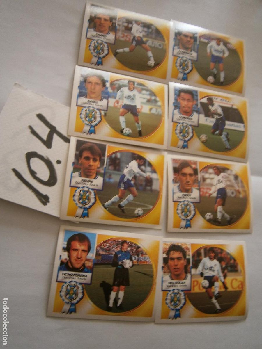 Cromos de F&uacute;tbol: ANTIGUO LOTE DE CROMOS DE FUTBOL EDICIONES ESTE LIGA 94-95