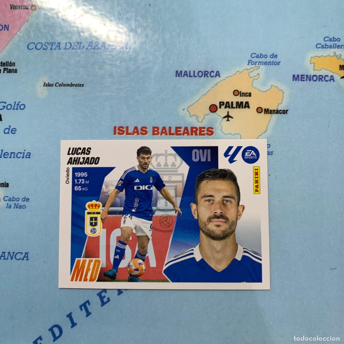 Cromos de f&uacute;tbol: Lucas Ahijado n&uacute;mero 16B del Oviedo cromo liga este 25-26 2025-2026