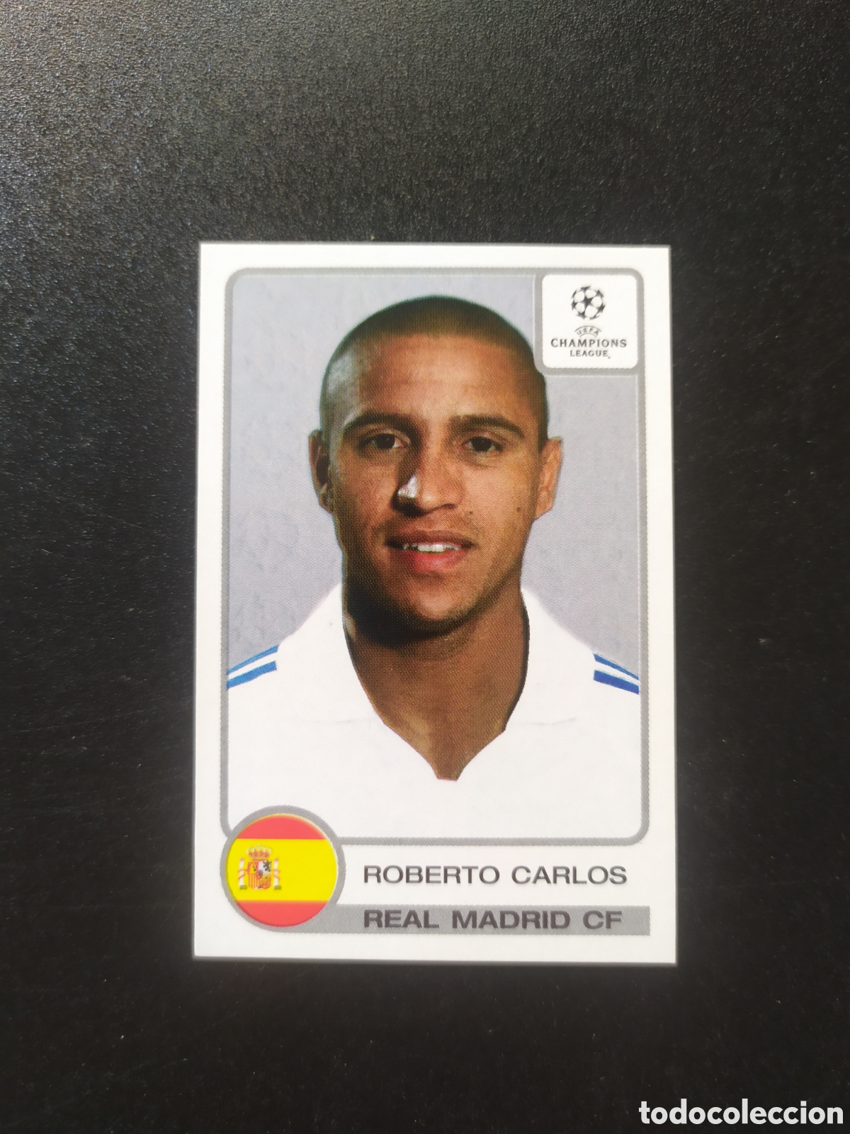 Cromos de F&uacute;tbol: UEfA Champions League 2001 2002 01 02 panini Roberto Carlos n&deg; 6 Real Madrid