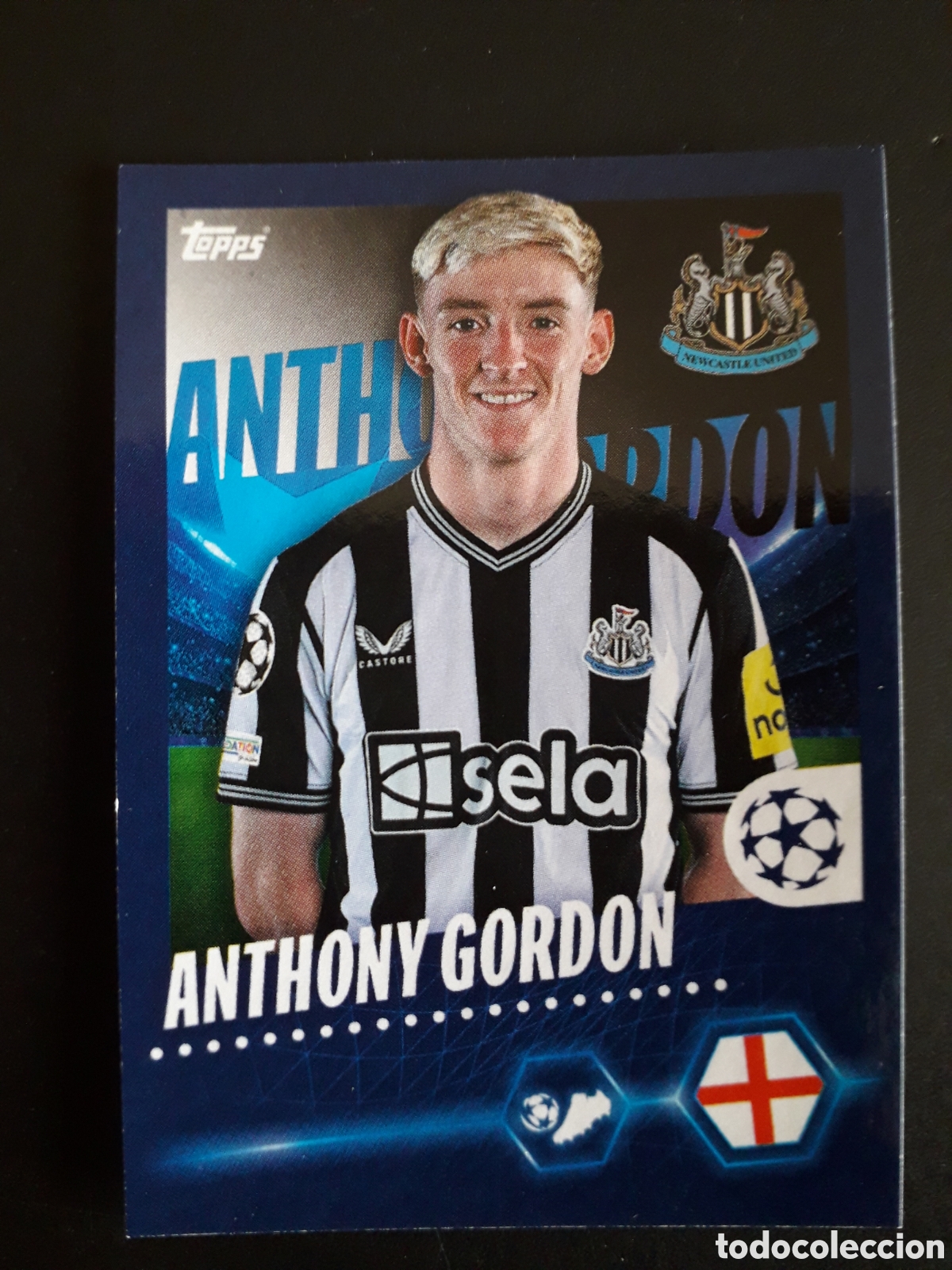 Cromos de Futebol: A GORDON NEWCASTLE N&deg; 345 UEFA CHAMPIONS LEAGUE SEASON TOPPS 23 24 2023 2024 PEDIDO M&Iacute;NIMO 3&euro;
