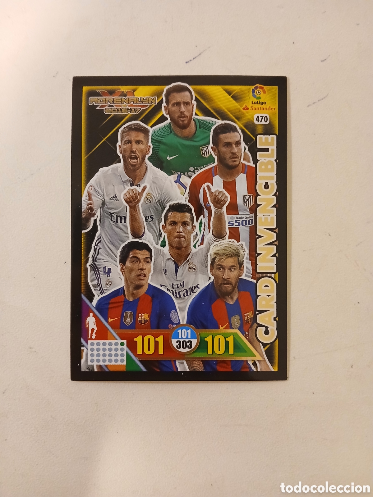 Cromos de F&uacute;tbol: CARD INVENCIBLE BALON DE ORO 470 ADRENALYN XL LIGA 2016/17 16 17 PANINI