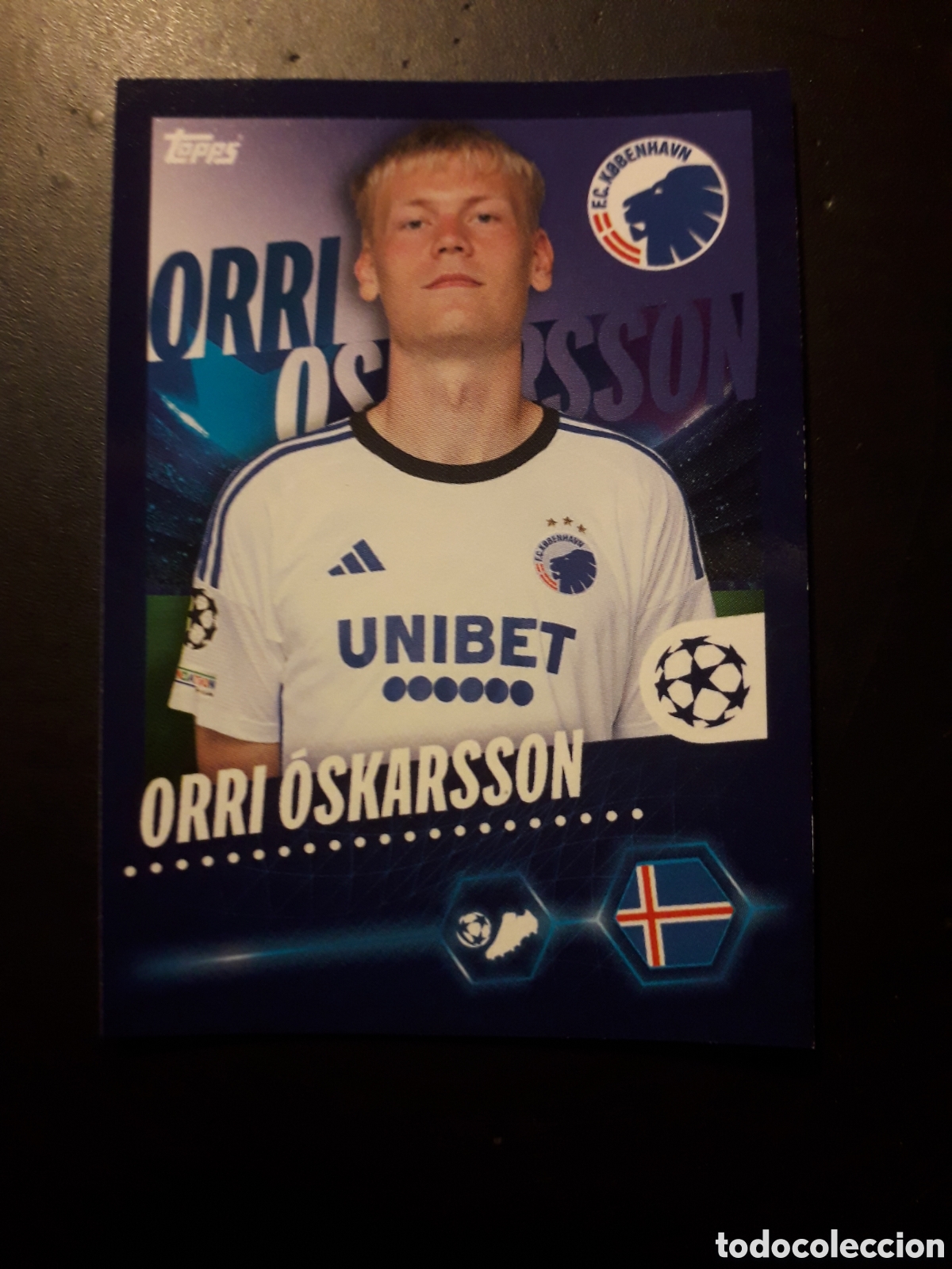 Cromos de F&uacute;tbol: OSKARSSON K&Oslash;BENHAVN N&deg; 556 UEFA CHAMPIONS LEAGUE SEASON TOPPS 23 24 2023 2024 PEDIDO M&Iacute;NIMO 3&euro;