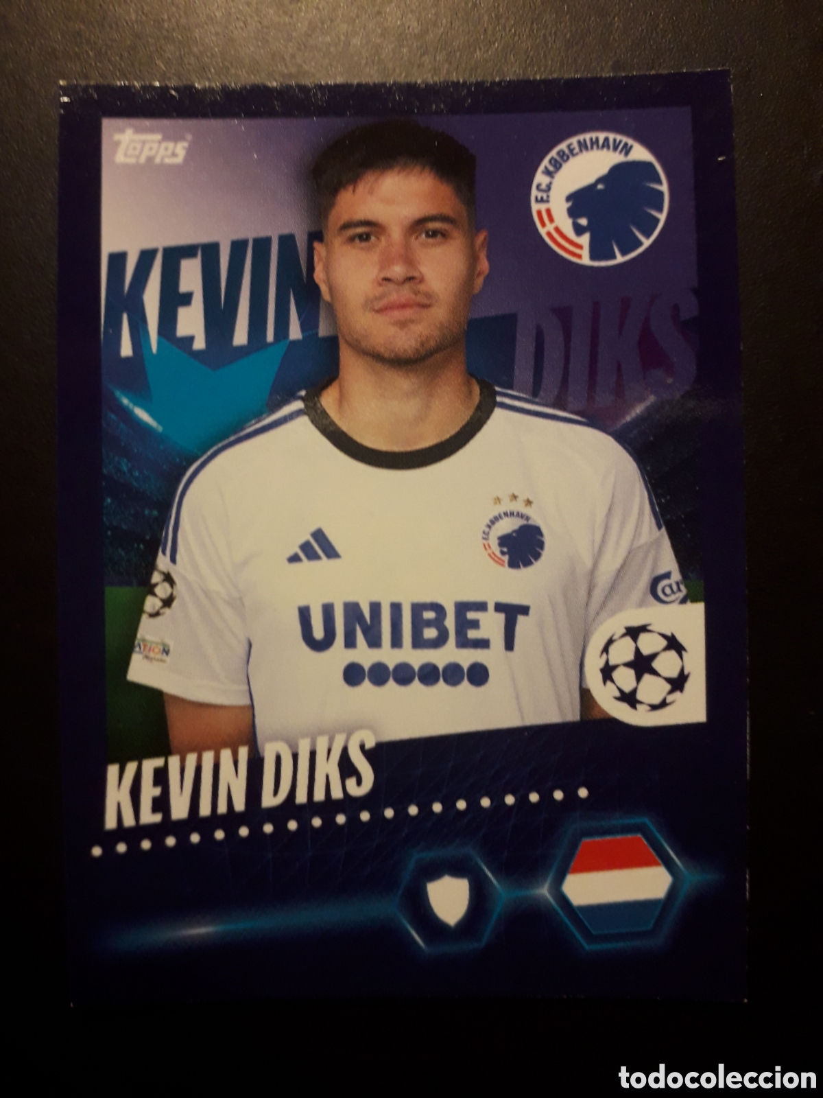 Cromos de Futebol: KEVIN DIKS K&Oslash;BENHAVN N&deg; 546 UEFA CHAMPIONS LEAGUE SEASON TOPPS 23 24 2023 2024 PEDIDO M&Iacute;NIMO 3&euro;