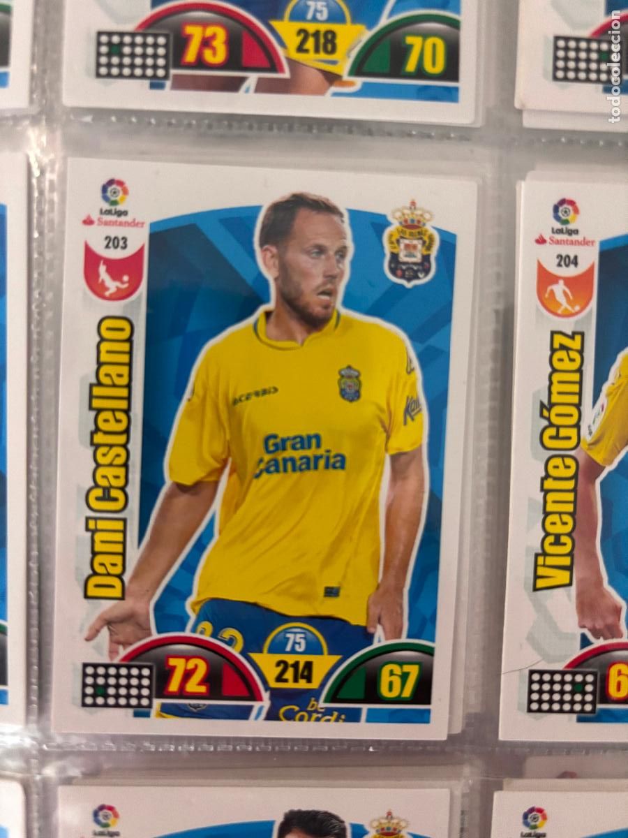 Football Stickers: 203 LAS PALMAS ADRENALYN 2017 2018 17 18 SIN PEGAR CARD DANI CASTELLANO - ADRENALYN