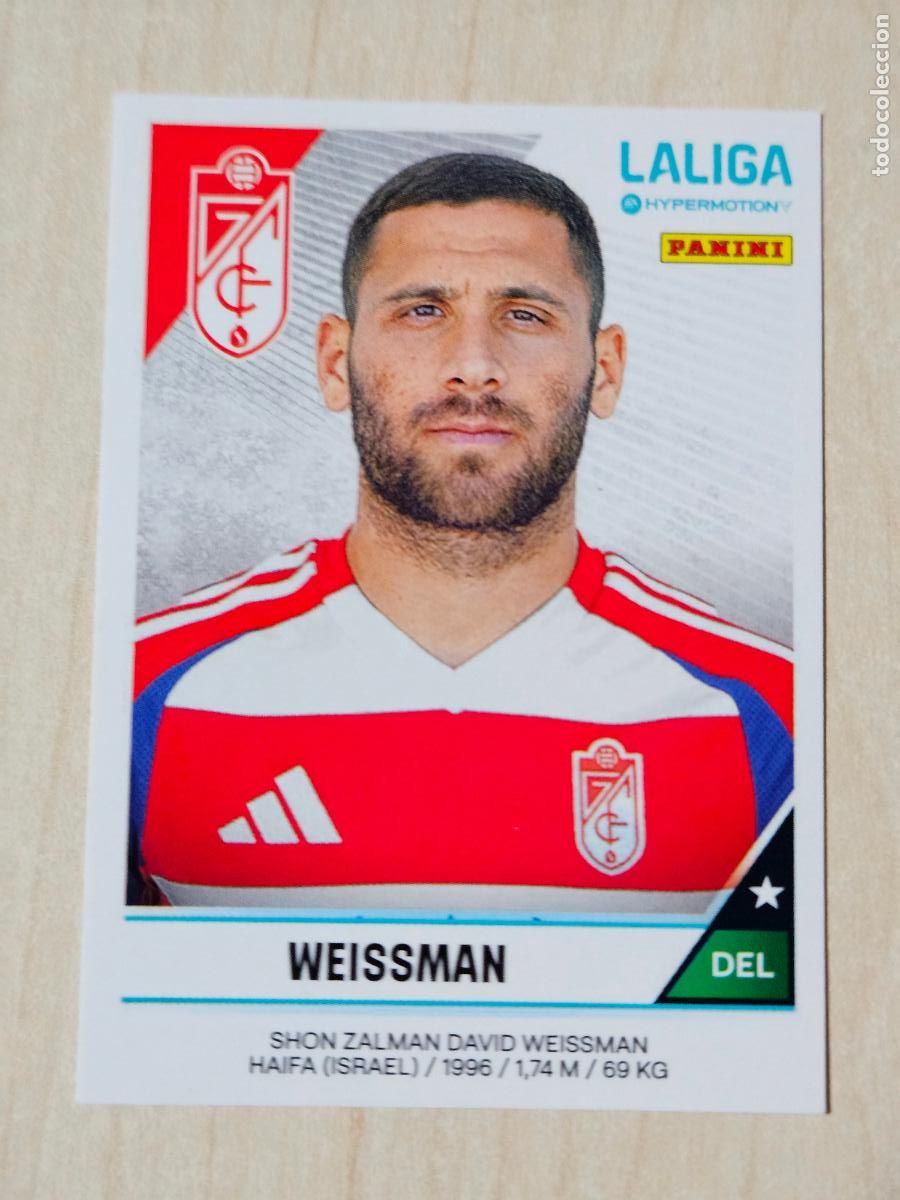 Fu&szlig;ball-Sticker: N&ordm; 245A WEISSMAN - CROMO - LIGA HYPERMOTION 2024 2025 SEGUNDA DIVISION 24 25 - GRANADA